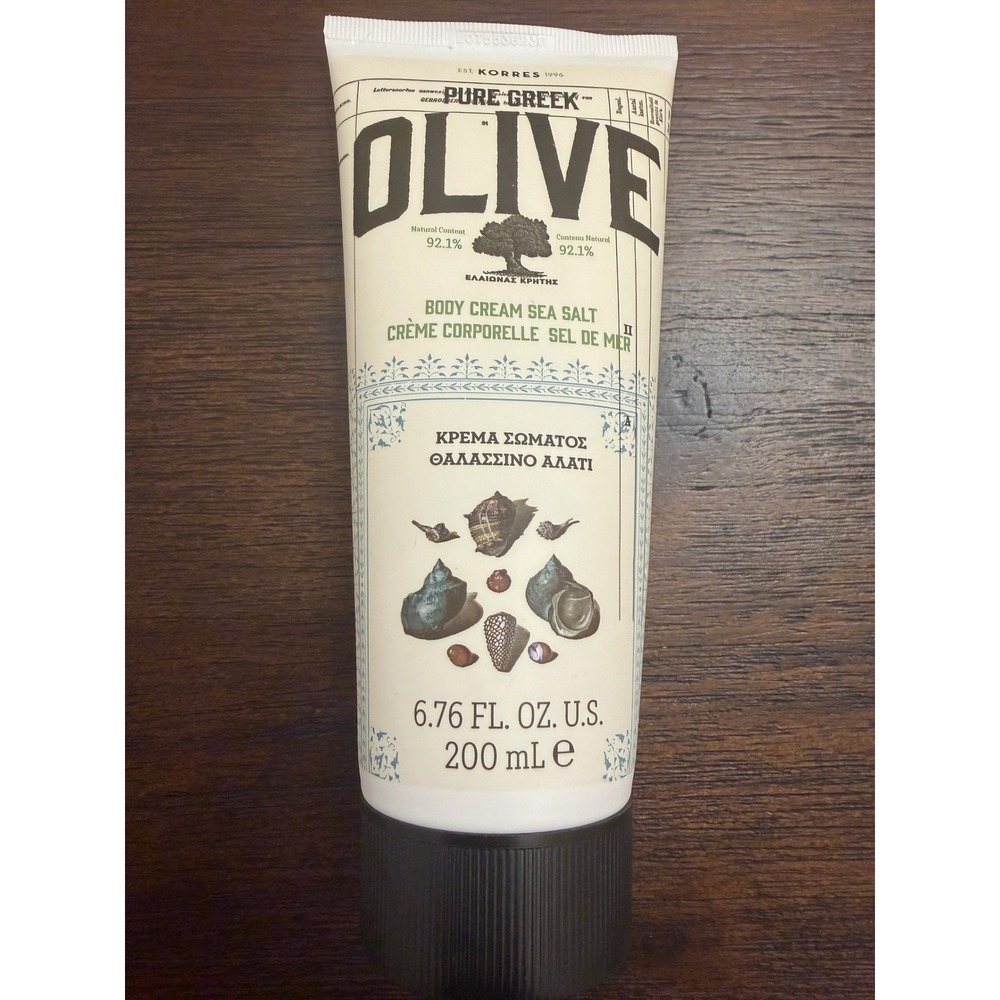 Korres Pure Greek Olive Body Cream Sea Salt 6.76 fl oz 200ml Moisturizer